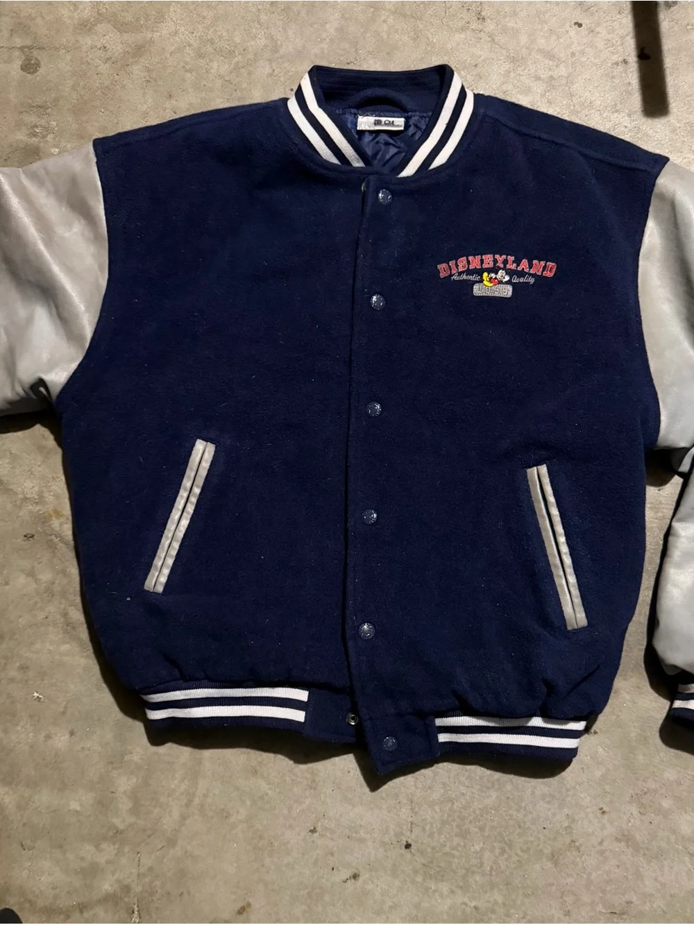 Disney Navy and Gray Mickey Varsity Jacket for Kids